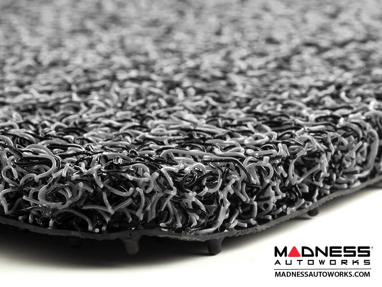 Dodge Floor Mats All Weather Rubber Coiled PVC Black/ Grey